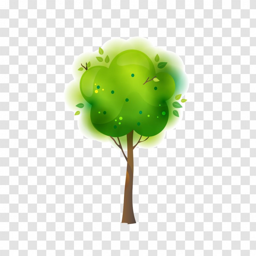 Green Creativity Designer Illustration - Text - Creative Tree Transparent PNG