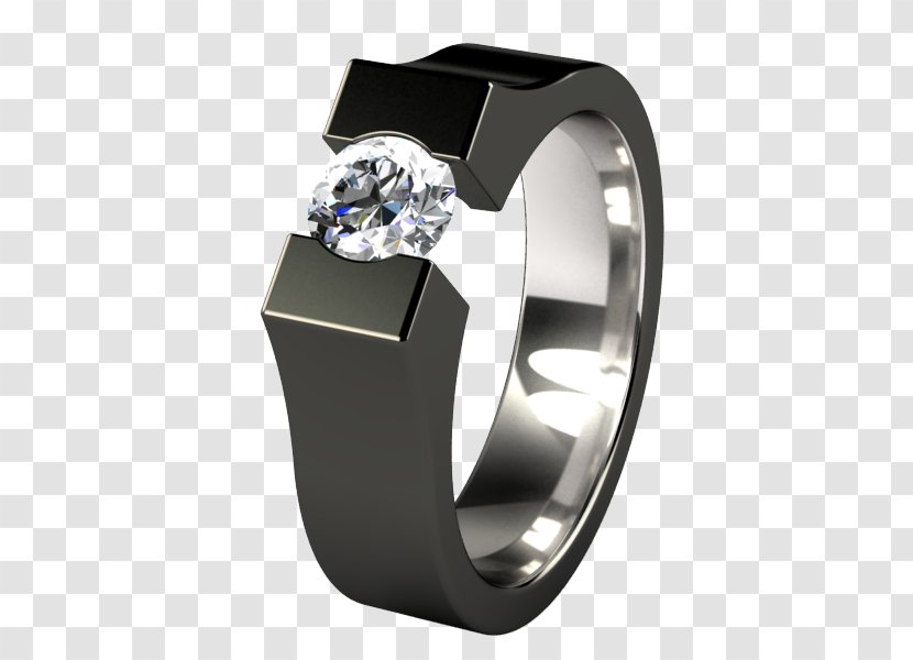 Wedding Ring Engagement Diamond - Metal - Rings Transparent PNG