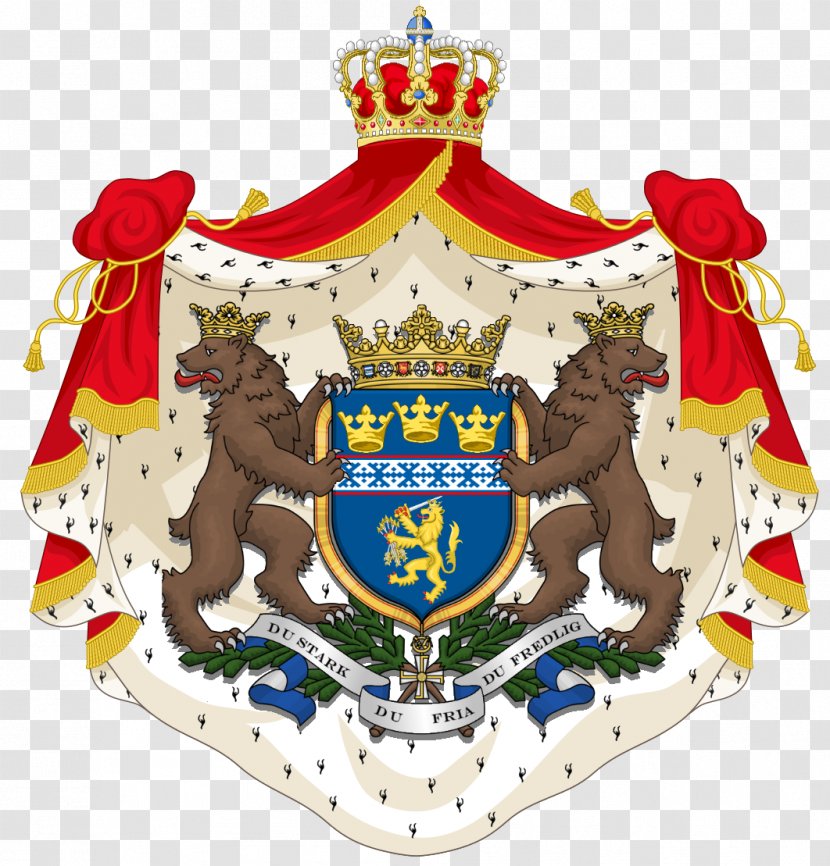 Coat Of Arms Hesse Luxembourg Netherlands - Christmas Ornament - Shield Transparent PNG