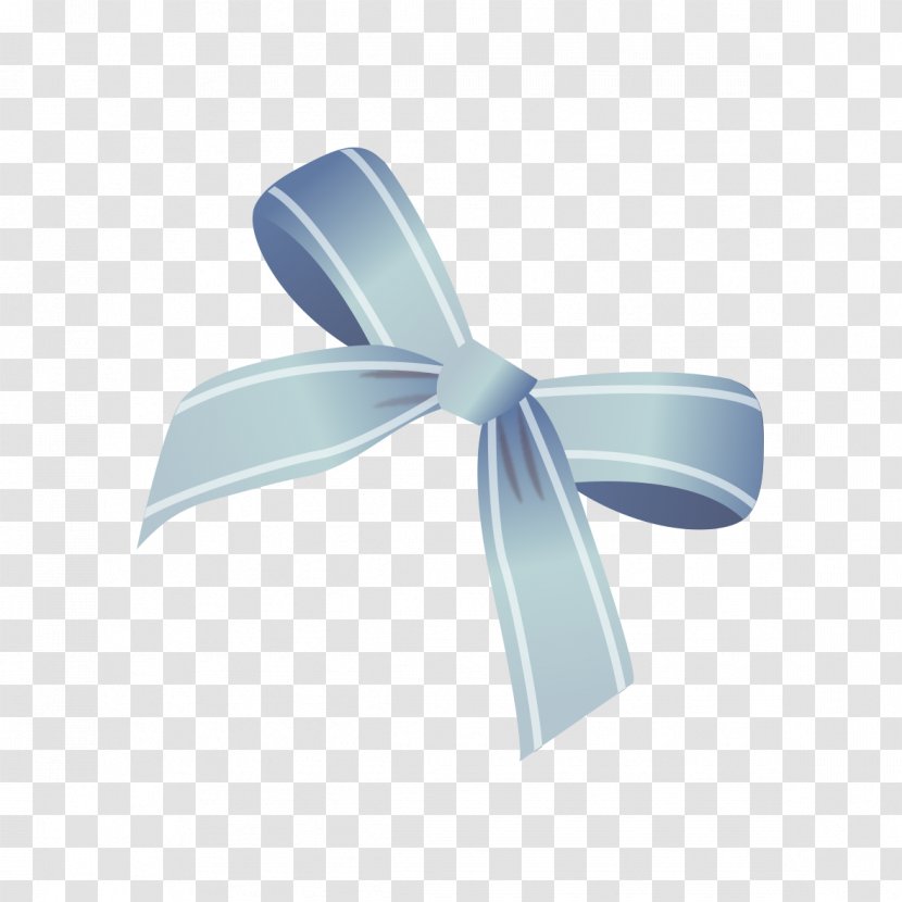 Ribbon Shoelace Knot Blue Transparent PNG