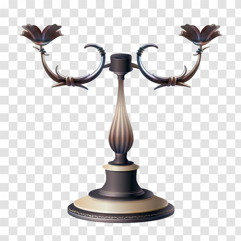 Candlestick Lampe De Bureau Clip Art - Antique Lamp Shape Transparent PNG