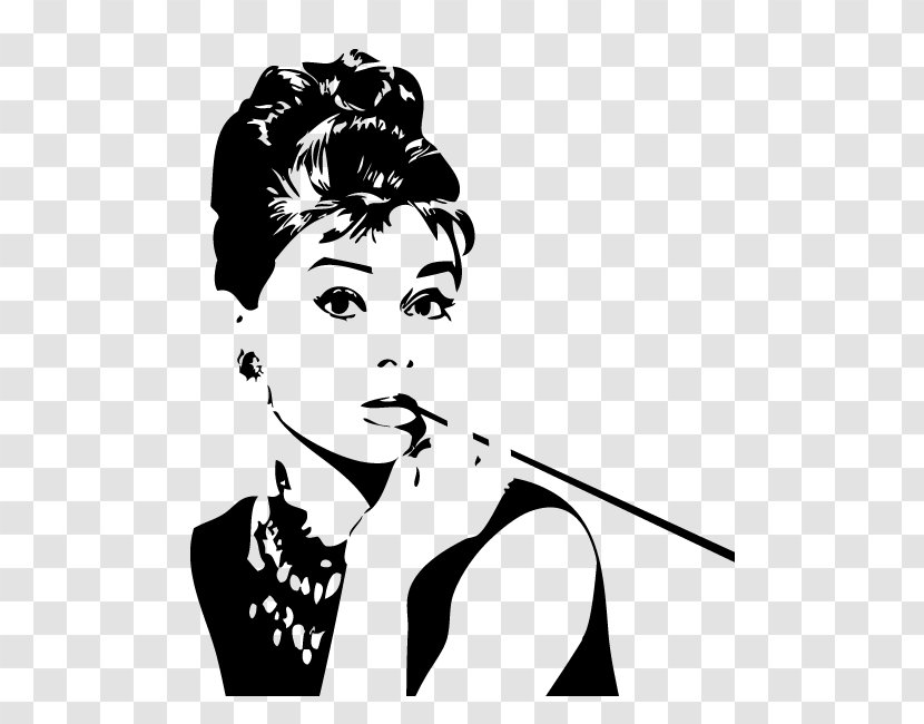 Breakfast At Tiffany's Quotation Academy Award For Best Actress Female - Black Hair - Cloth Vector Transparent PNG