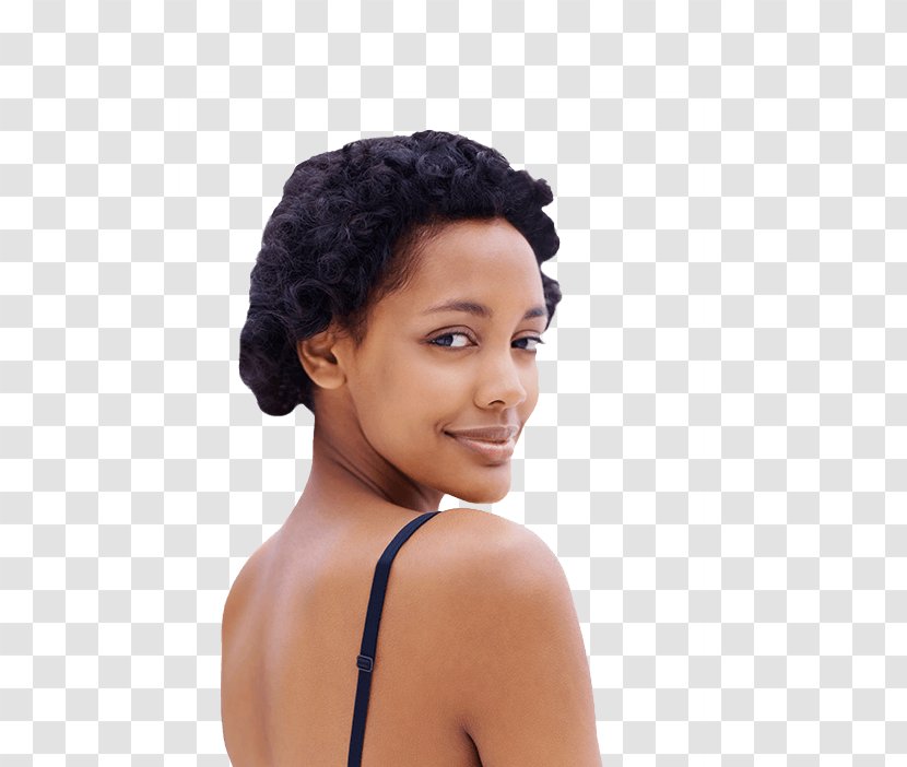 Jheri Curl Hairstyle Black Hair Afro Wig - Forehead - Women Transparent PNG