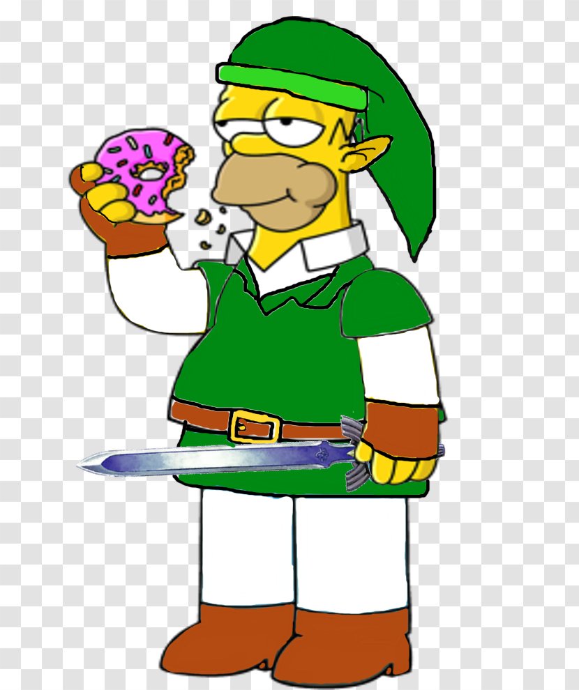 Homer Simpson Bart Marge Super Mario Bros. Crossover Character Transparent PNG