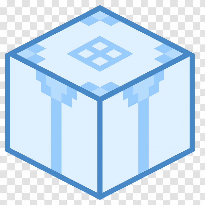 Geometry Cube - Blue Transparent PNG