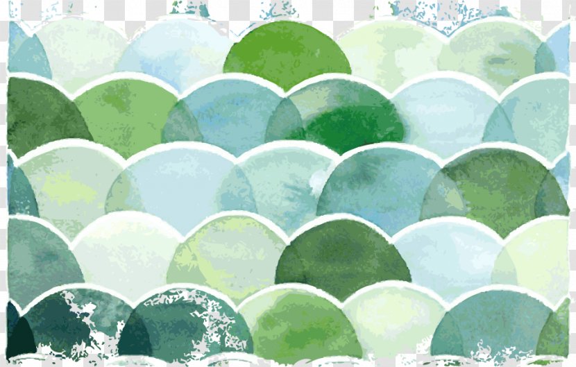 Download - Green - Elegant Fashion Scale Texture Material Transparent PNG