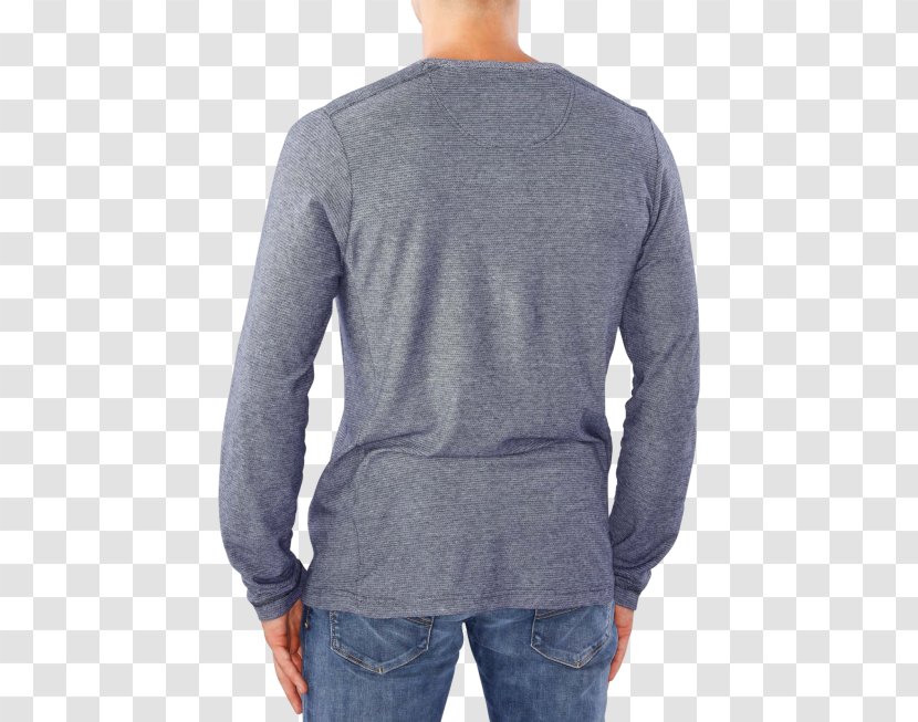Long-sleeved T-shirt Sweater Bluza - Light Blue Suit Jacket Transparent PNG