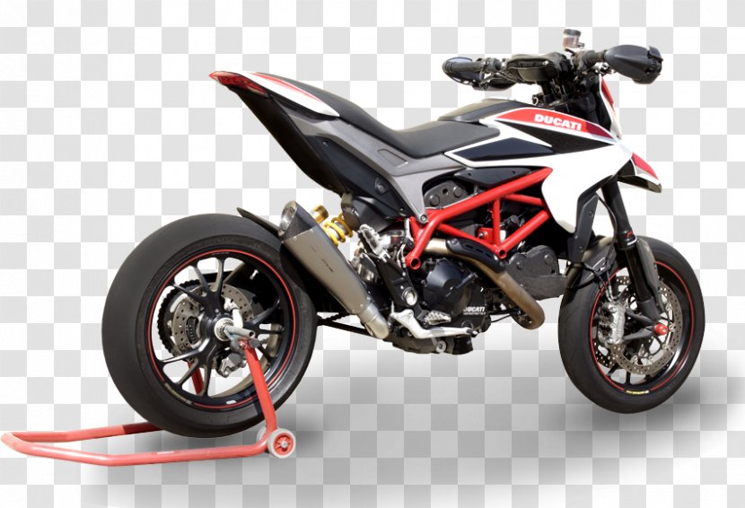 Exhaust System Tire Ducati Monster 696 Hypermotard Motorcycle - Wheel Transparent PNG