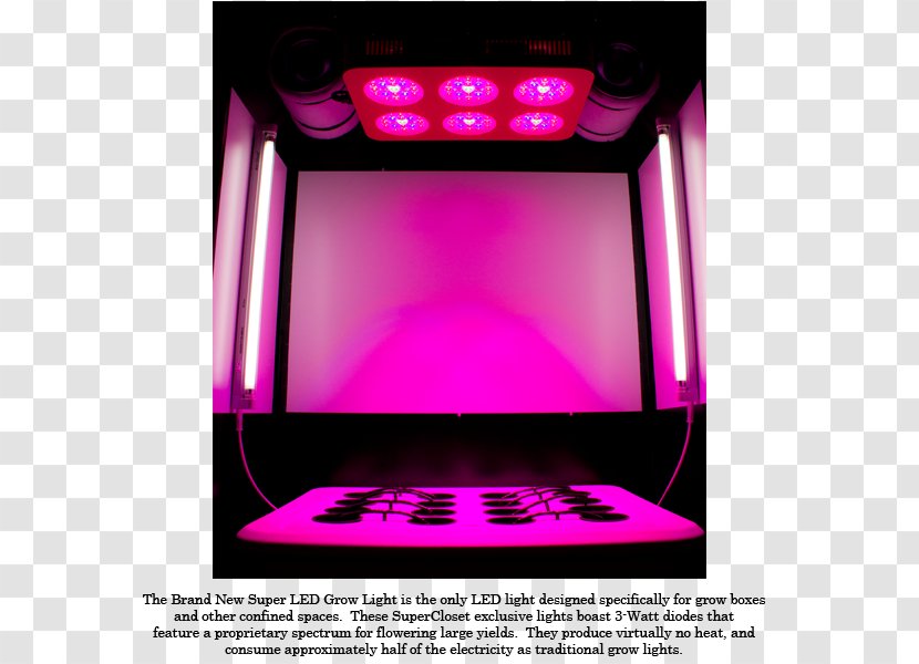 Grow Box Light-emitting Diode Hydroponics SuperCloset - Decorative Arts - Light Transparent PNG