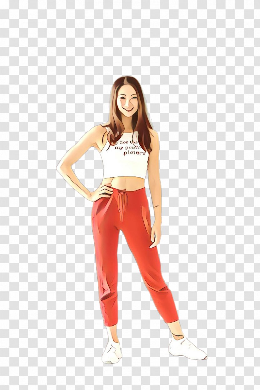 Orange - Active Pants - Muscle Transparent PNG