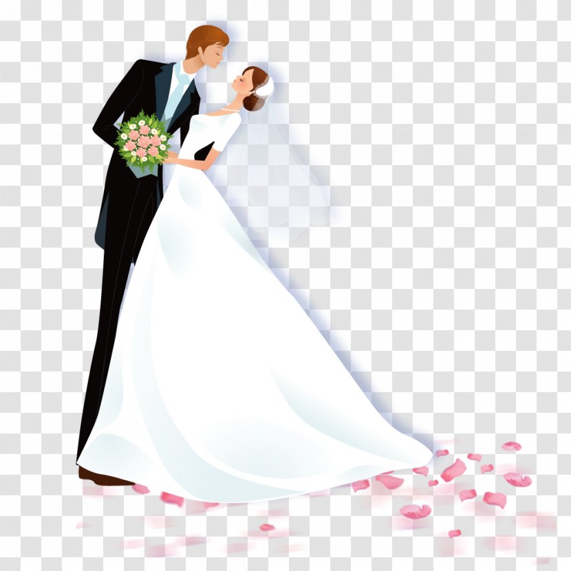 Wedding Marriage Illustration - Watercolor - People Transparent PNG