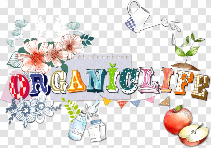 Illustration - Drawing - Apple Milk Watering Flowers Transparent PNG