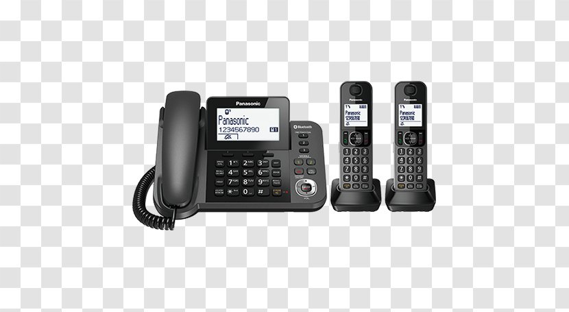 Digital Enhanced Cordless Telecommunications Telephone Home & Business Phones Link2Cell Bluetooth - Panasonic Kxtgp550 - Telephony Transparent PNG