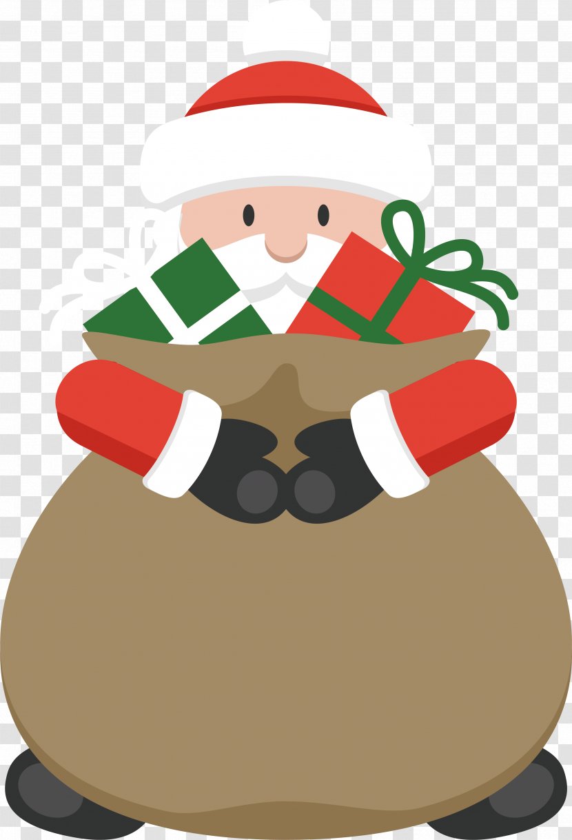 Santa Claus Christmas Day Vector Graphics Image - Gift - Bail Hay Transparent PNG
