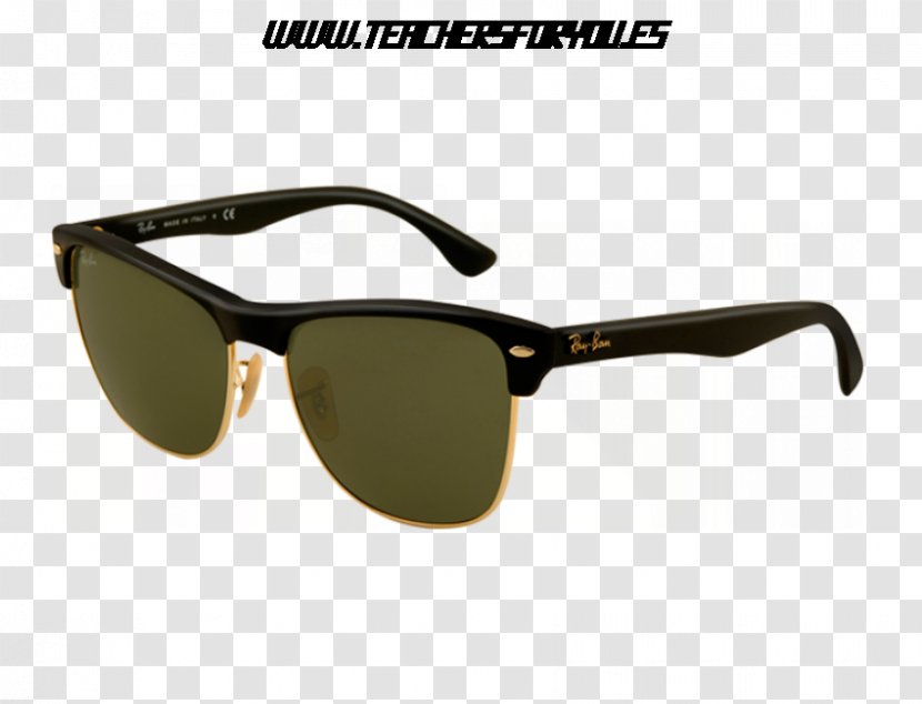 Ray-Ban Clubmaster Oversized Sunglasses Classic Wayfarer - Rayban Folding Flash Lenses - Ray Ban Transparent PNG