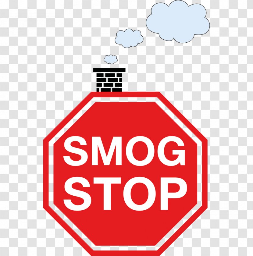 Stop Sign Royalty-free Drawing - Smog Transparent PNG
