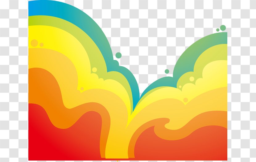 Light Rainbow Color - Gratis - Cartoon Colorful Transparent PNG