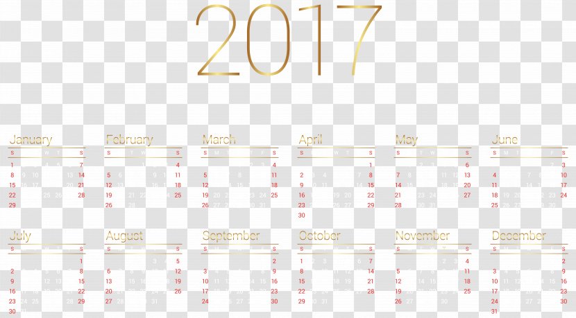 Paper Graphic Design Brand Pattern - Number - Calendar 2017 Transparent Image Transparent PNG