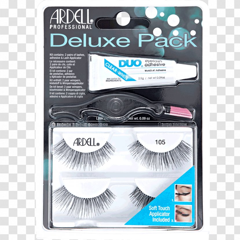 Eyelash Extensions Ardell Deluxe Pack Black Adhesive - Double Up Demi Wispies - Flyer Transparent PNG