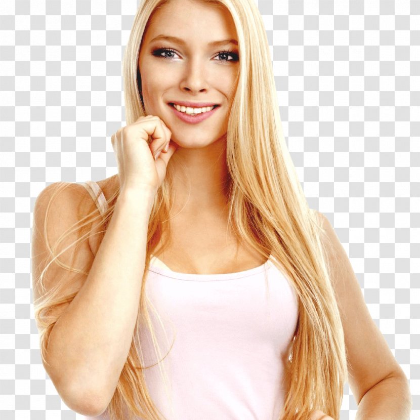 Blond Artificial Hair Integrations Coloring Brown - Skin Transparent PNG