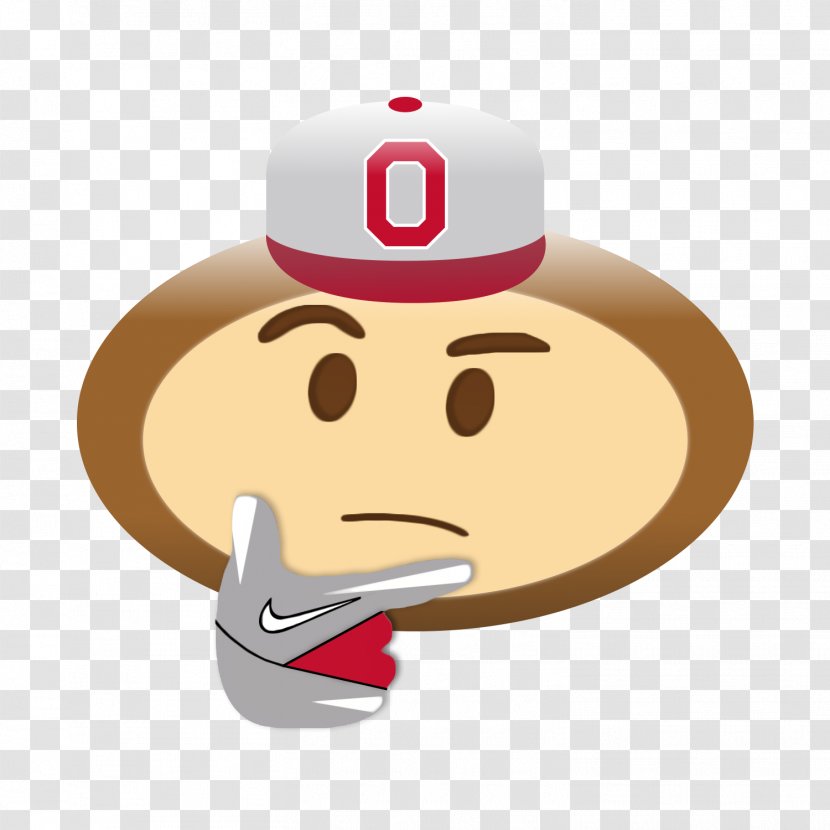 Ohio State University Buckeyes Football Brutus Buckeye Emoji Women's Track And Field - Thinking Transparent PNG