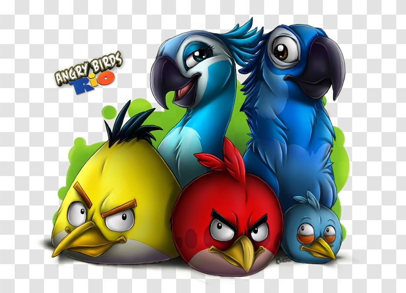 Angry Birds Rio Space Bomber Bird Video Game - Caged Transparent PNG