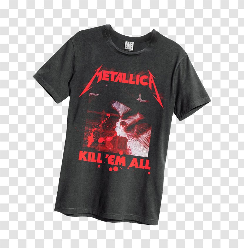 T-shirt Metallica Kill 'Em All Sleeve Brand - Top - Muscle Shirt Transparent PNG