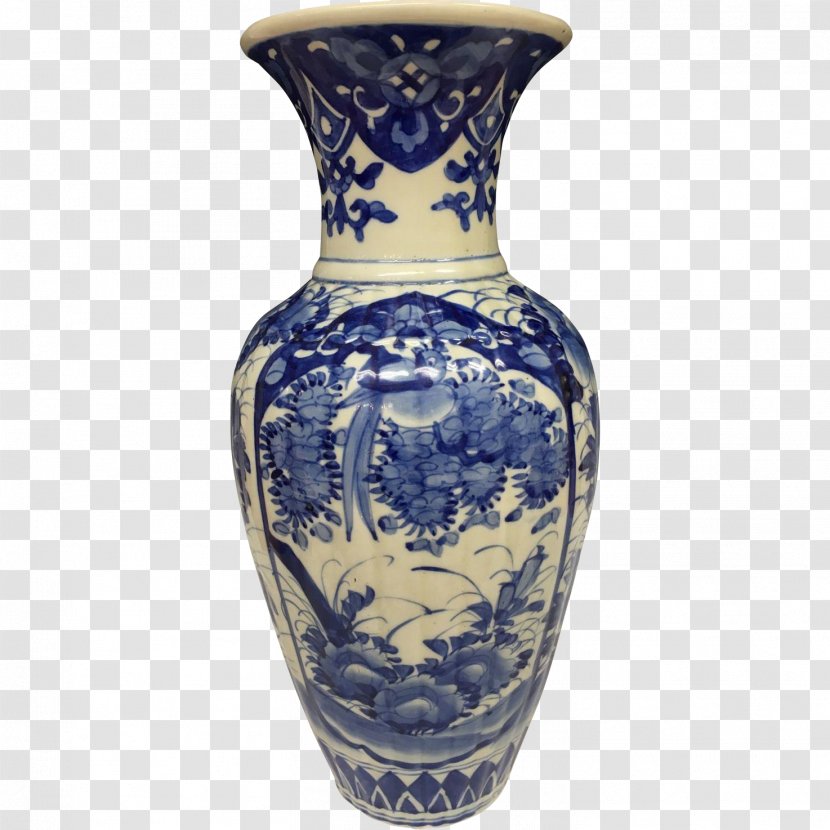 Vase Blue And White Pottery Chinese Ceramics Imari Ware Transparent PNG