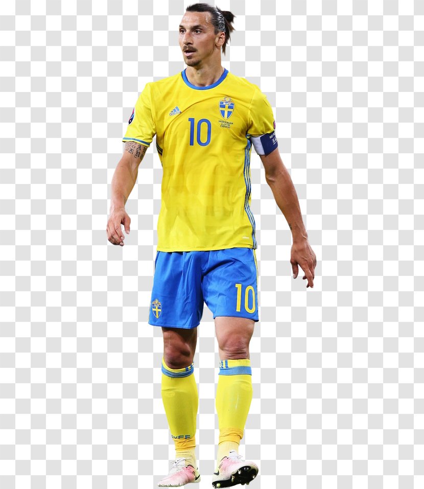 Zlatan Ibrahimović Jersey Sweden National Football Team Player Transparent PNG