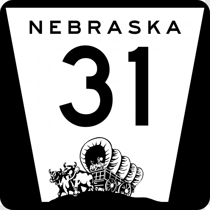 Nebraska State Highway System Shield Road - Route Number Transparent PNG