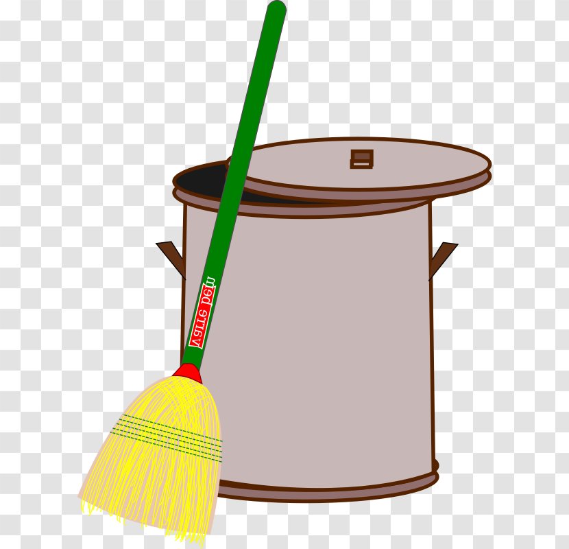 Rubbish Bins & Waste Paper Baskets Broom Cleaning Clip Art - Recycle Cartoon Transparent PNG
