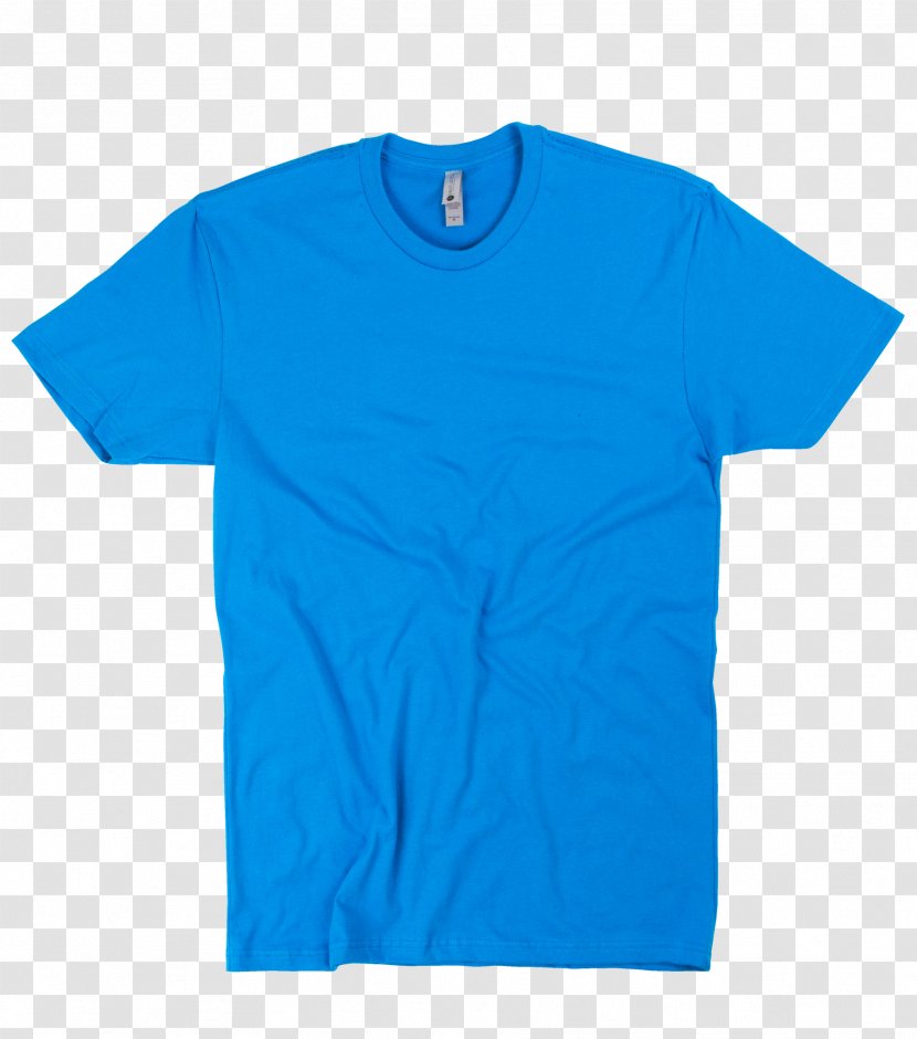 T-shirt Polo Shirt Clothing Sleeve - Electric Blue - Clothes Printing Transparent PNG