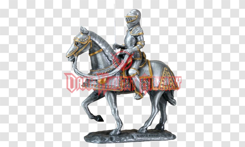 Middle Ages Knight Horse Spanish Chivalry Equestrian Statue - Plate Armour Transparent PNG