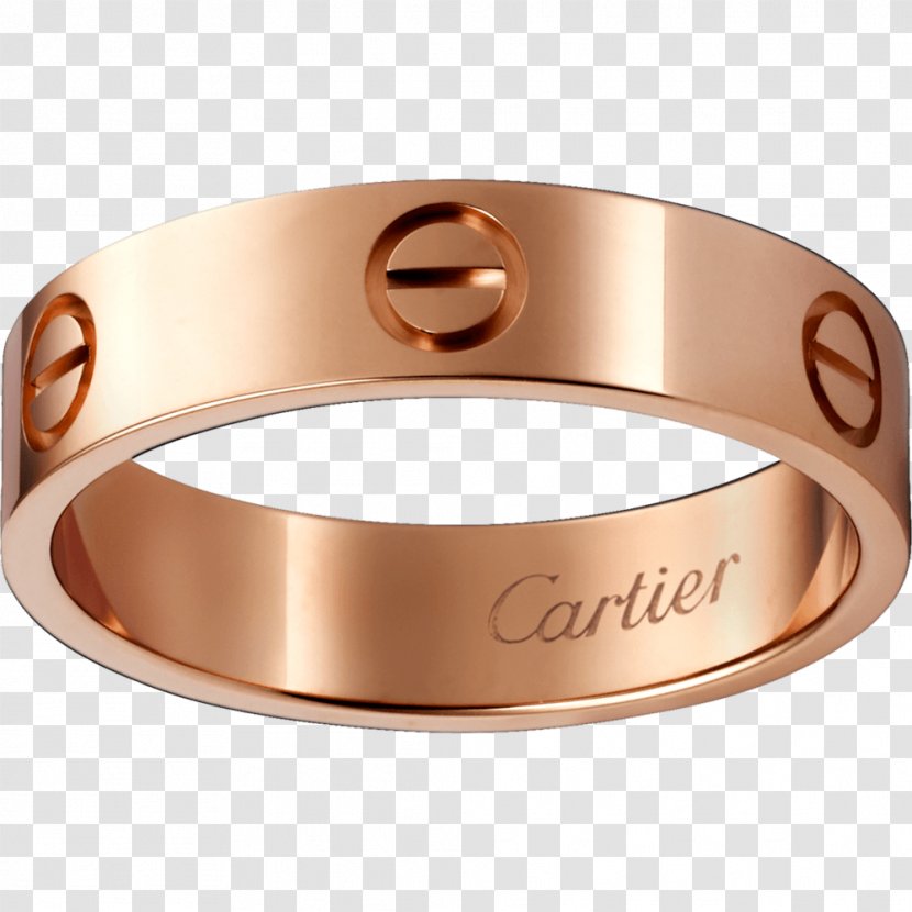 Cartier Ring Love Bracelet Jewellery Gold Transparent PNG