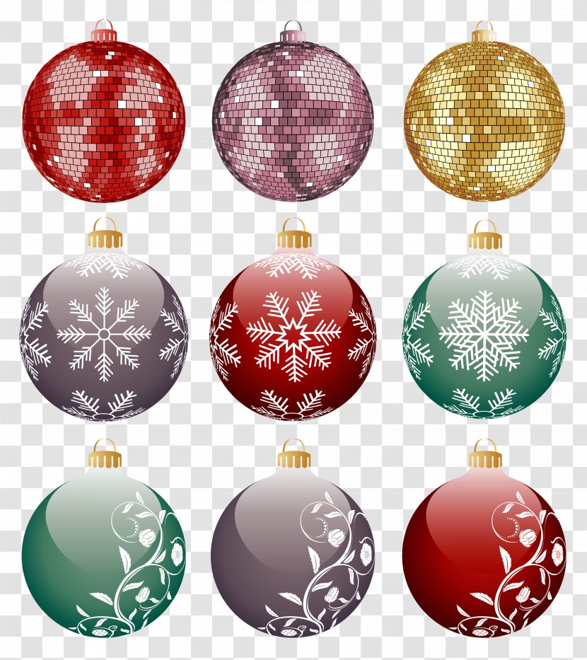 Christmas Ornament Ball Decoration - Snowflake - Free Matting Transparent PNG