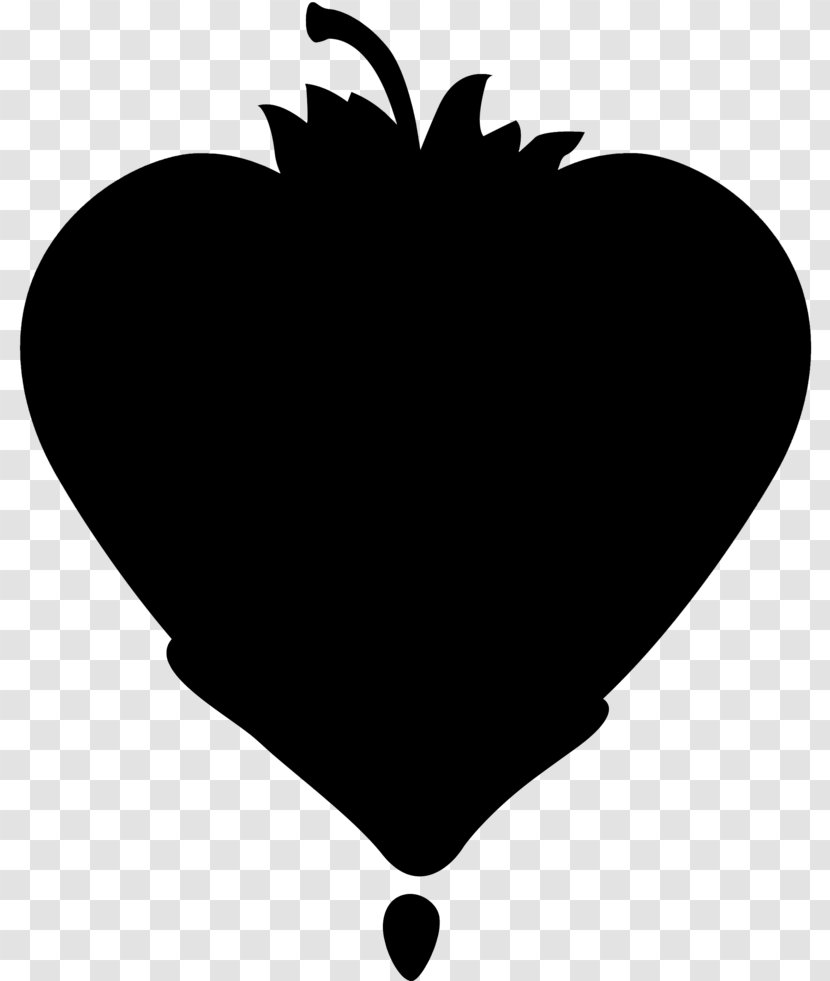 Leaf Clip Art Heart M-095 Black M - Plant - Blackandwhite Transparent PNG