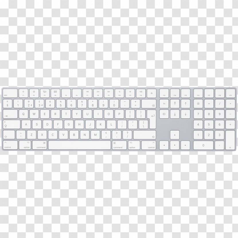 Computer Keyboard Magic Mouse Numeric Keypads - Laptop Replacement Transparent PNG