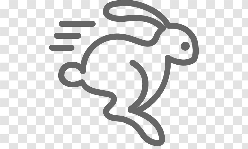 Domestic Rabbit Running Animal - Runner Transparent PNG