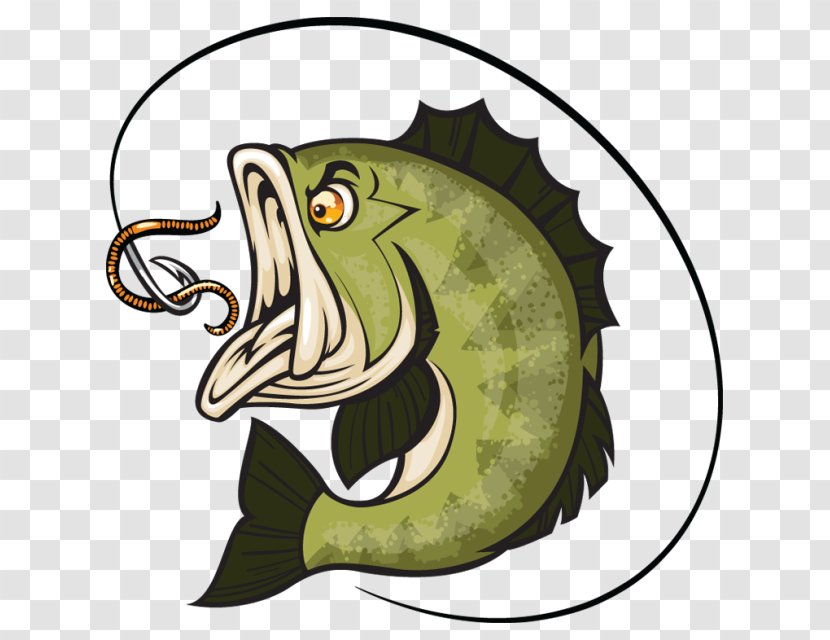 Bass Fishing Largemouth Clip Art - Fictional Character Transparent PNG