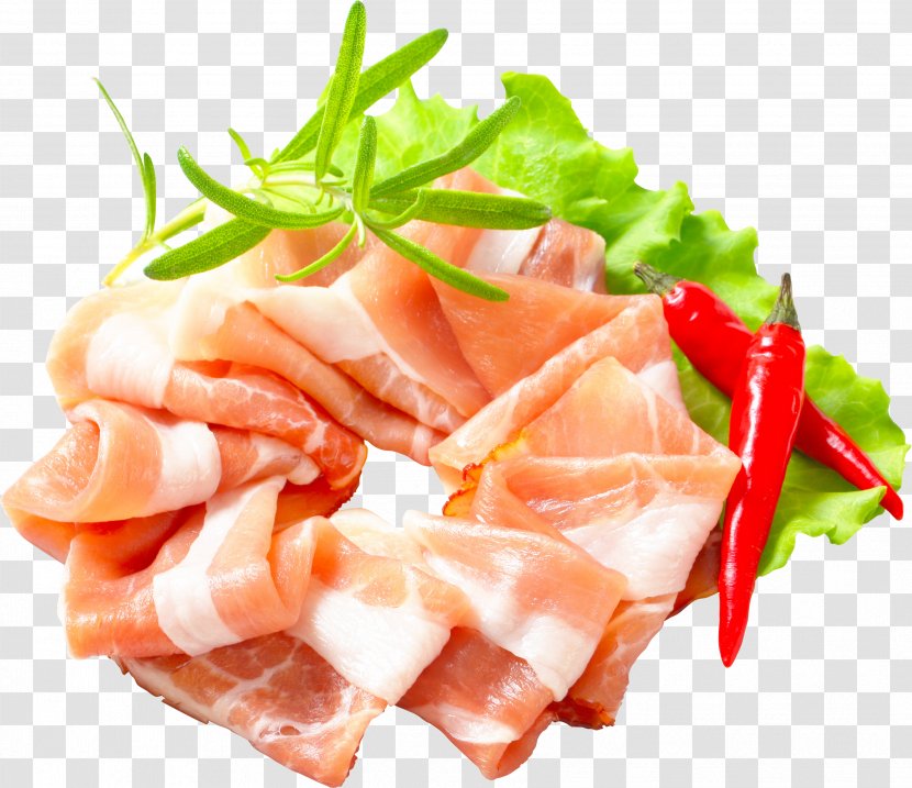 Prosciutto Bacon Embutido Fried Rice Meat - Condiment Transparent PNG