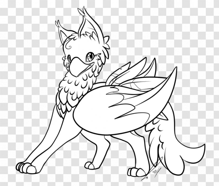Colouring Pages Coloring Book Griffin Hippogriff Child - Tail Transparent PNG