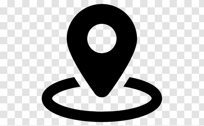 Google Maps - Black And White - Map Marker Transparent PNG