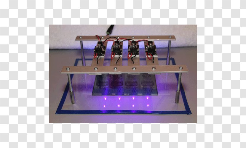 Light-emitting Diode Ultraviolet Photoresist Printed Circuit Board - Table - Light Exposure Transparent PNG