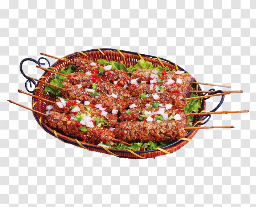 Sausage Barbecue Kebab Roast Beef Street Food - Cooking - Meatballs Transparent PNG