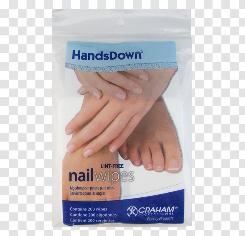 Nail Polish Manicure Hand Wet Wipe - Textile Transparent PNG