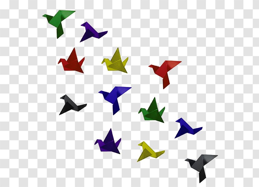 Bird Crane Orizuru Paper Geometry - Origami Transparent PNG