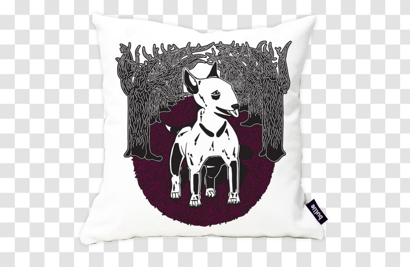 Bull Terrier Cushion Throw Pillows - Staffordshire Transparent PNG