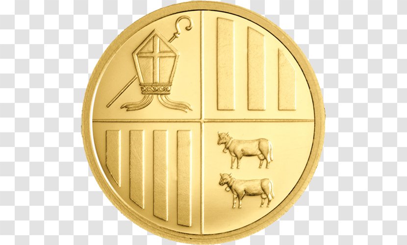 Gold Coin Medal Andorran Diner - Collectable - Golden Eagle Vs Transparent PNG