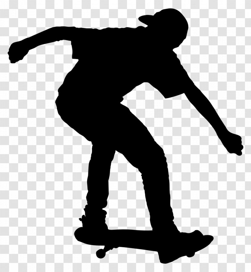 Skateboarding Trick Silhouette Clip Art - Skateboard Transparent PNG