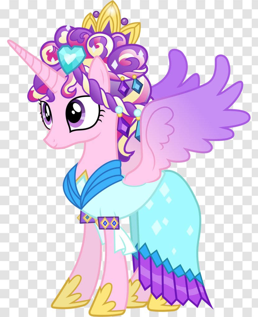 Princess Cadance Twilight Sparkle Pony Wedding Dress - Canterlot - Vector Cartoon Transparent PNG